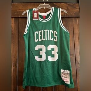Mitchell & Ness Green Hardwood Classics Swingman Jersey-Larry Bird